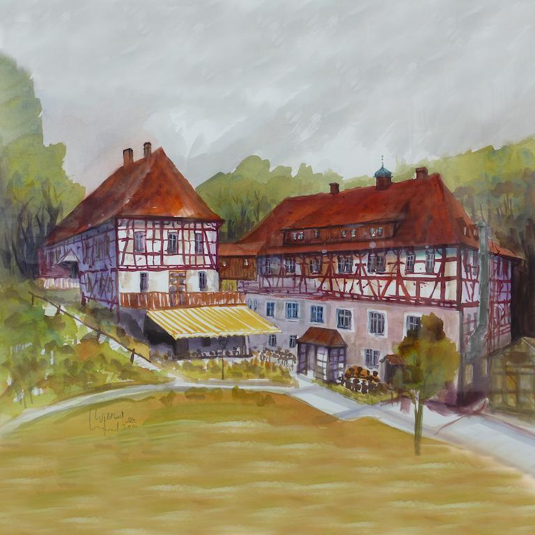 Waldgasthof Wildbad Burgbernheim Exterior foto